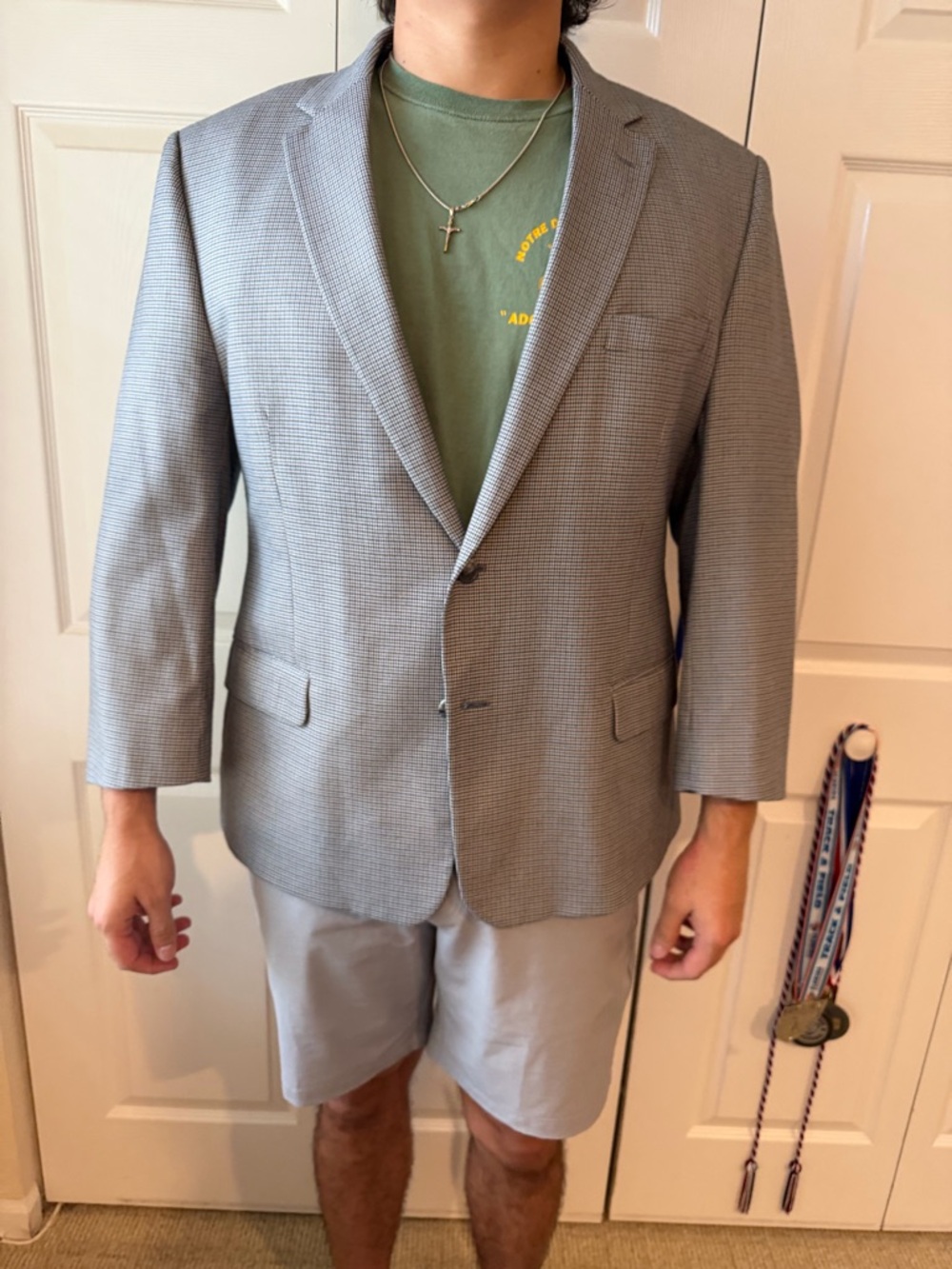 Jos. A. Bank Classic Collection Houndstooth Blazer - 48R